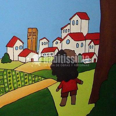 Mural el campo en la ciudad