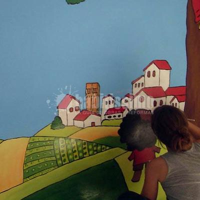 Mural el campo en la ciudad