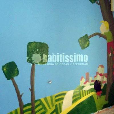 Mural el campo en la ciudad