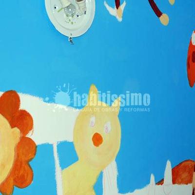 Mural autobus en la selva