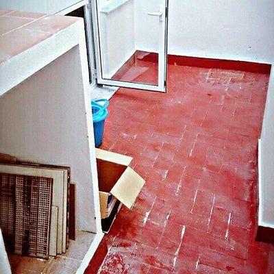 Fotos del antes, durante, y después de la obra en Felipe Checa.