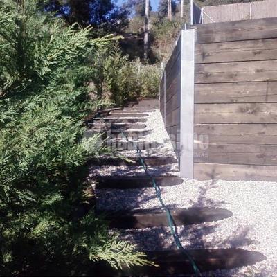 Muro contencion traviesas