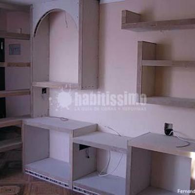 construcción de mueble de pladur