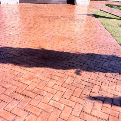 Acabado adoquin en espiga