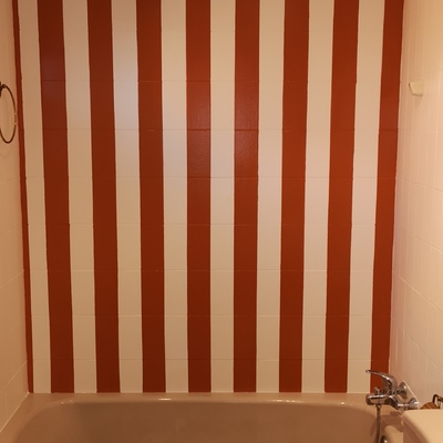 Cambio de cuarto de baño con decoración