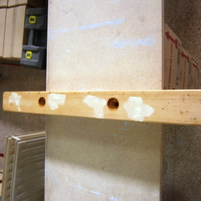 AGUJEROS EN LOS PATINES DE MADERA