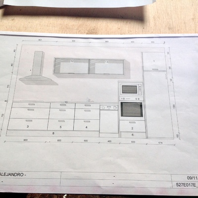 Cocina Formica Blanca Forrado 
