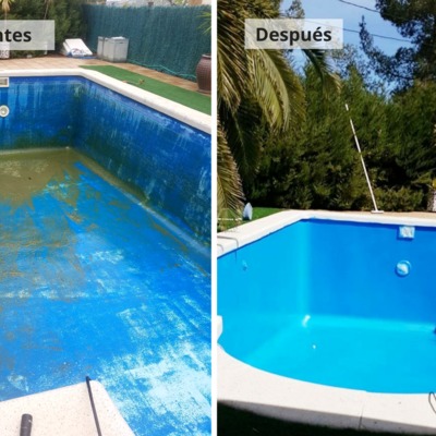Reforma y limpieza de piscina