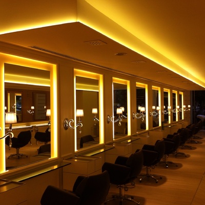 Aplicacion Led foseado,espejo retro iluminado