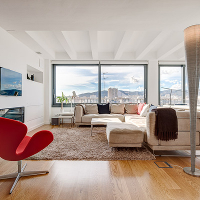 Salón con vistas en Palma de Mallorca