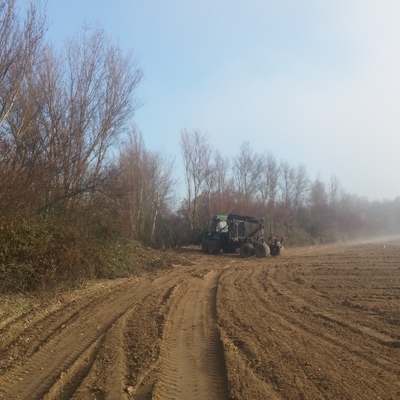 Limpieza de cauces de arroyo para Confederacion Hidrografica del Tajo 