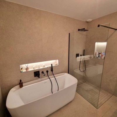 Obra baño Manuel Becerra