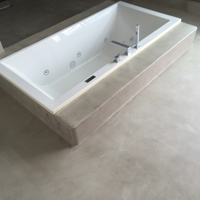 Baño en microcemento 