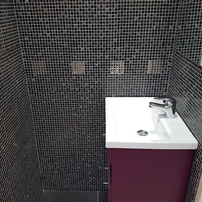 Baño imitación gresite