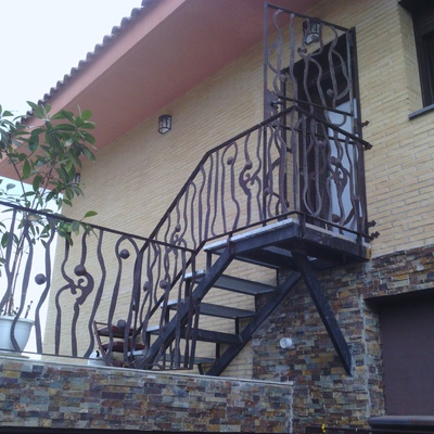 BARANDILLA Y PUERTA DE FORJA ARTISTICA