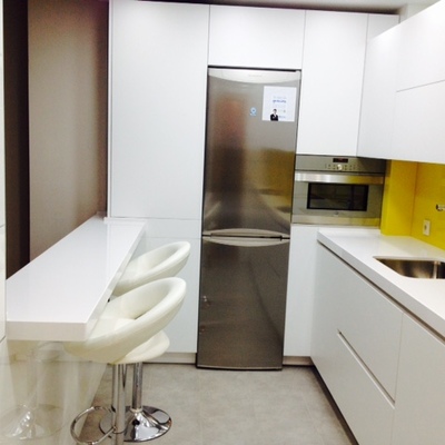 Barra para desayunos vista al salón