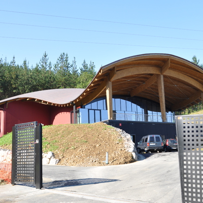 Bodega de txakoli Talleri en Morga, Bizkaia.