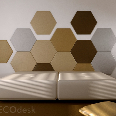 cabeceras de cama hotel hexagonos