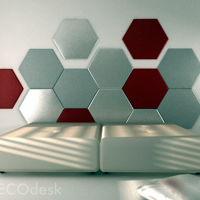cabeceras de cama hotel hexagonos