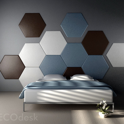 cabeceras de cama hotel hexagonos