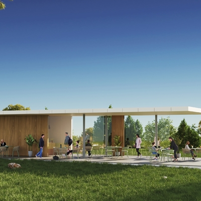 Cafetería en la montaña