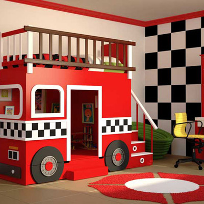 cama camión bomeros
