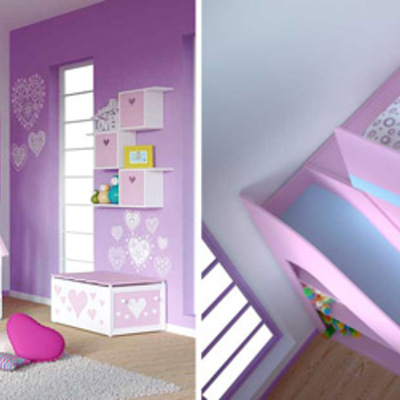 cama castillo y tobogán