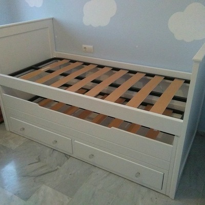 CAMA NIDO Y PINTURA HABITACIÓN