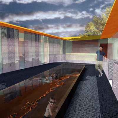 Casa M+_Patio en Planta Primera