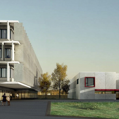 Centro de salud Prosperidad. Vista acceso