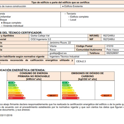 Certificado Energético