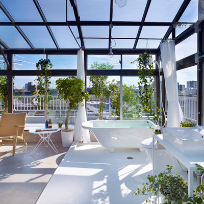 Cerramiento para zona de relax en terraza.