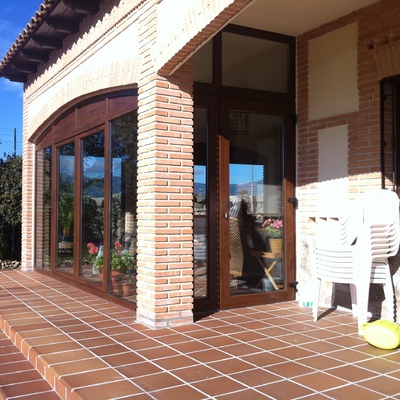 Cerramiento terraza con arcos