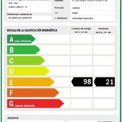 Certificado Energético Vivienda En Bloque