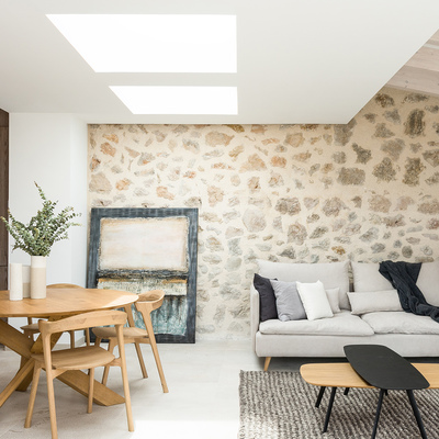 Chalé en Pollença: salón-comedor