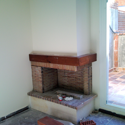 Chimenea adosada en lateral