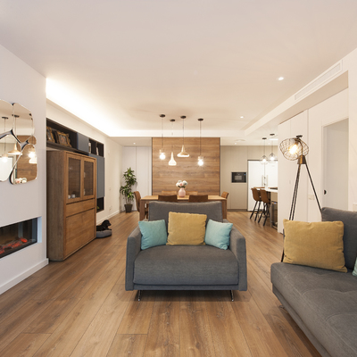 Chimenea en el salón