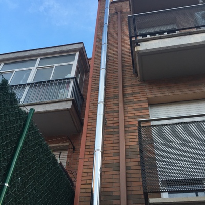 Chimenea de estufa de pellet