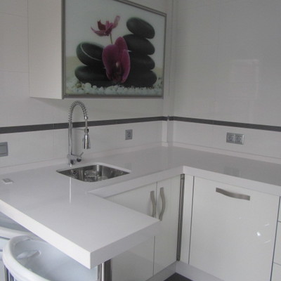 Cocina alto brillo blanco