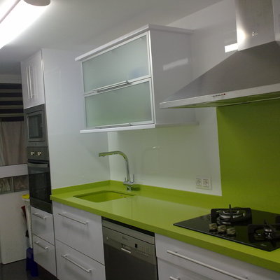 cocina en bario de la luz