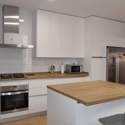 COCINA FORMICA BLANCO MATE