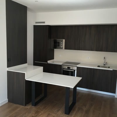 Cocina integrada en salón