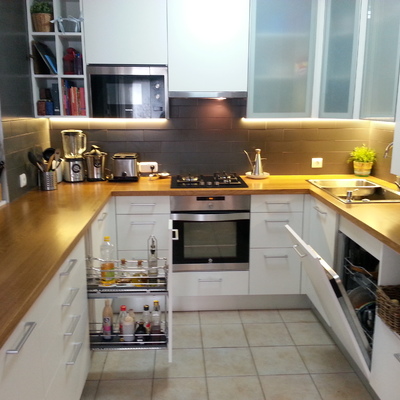 COCINA INTEGRAL ENCIMERA MADERA