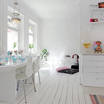 cocina lacada en blanco