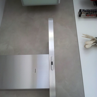 cocina revestida con microcemento ana castellon
