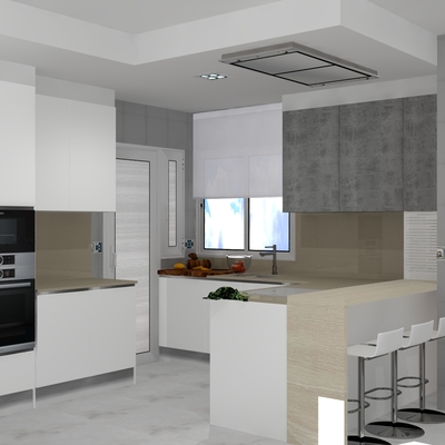 COCINA MODELO SENA  DM LACADO BLANCO