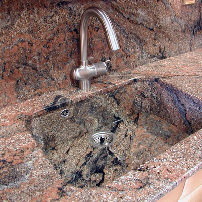 Cocina + pica de granito