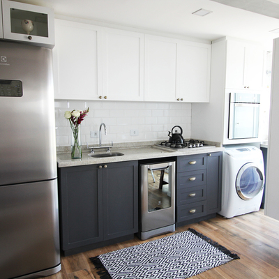 cocinas con muebles azules