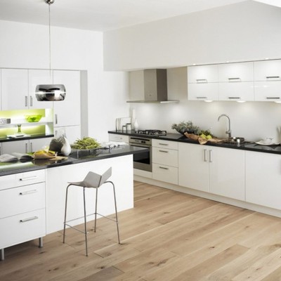 COCINAS CON SUELO DE VINILO