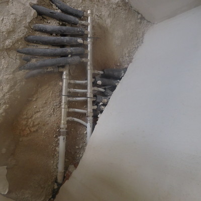 Instalación de fontanería y calefacción en casa unifamiliar de 150 m